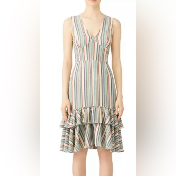 EUC Tome- Striped Mermaid Dress. Size 4 - Picture 2 of 10